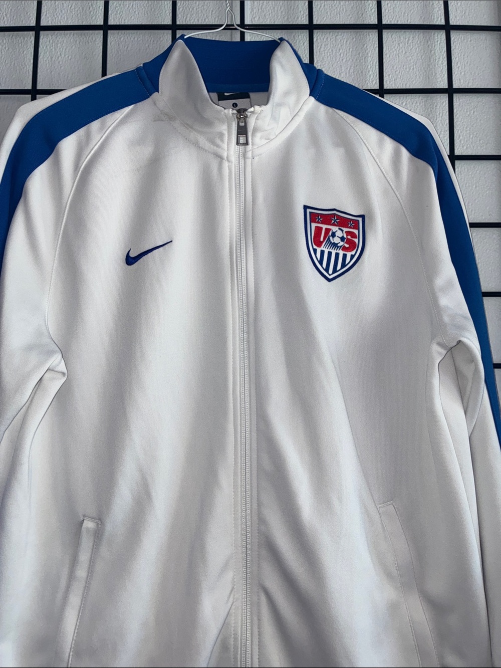 Nike White and Royal Blue USA Track Jacket - Picture 3 of 4